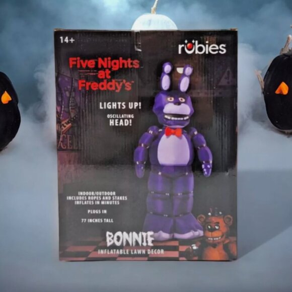 Five Nights at Freddy's Life Size Bonnie Inflatable Animated Halloween Prop FNAF - Picture 3 of 5
